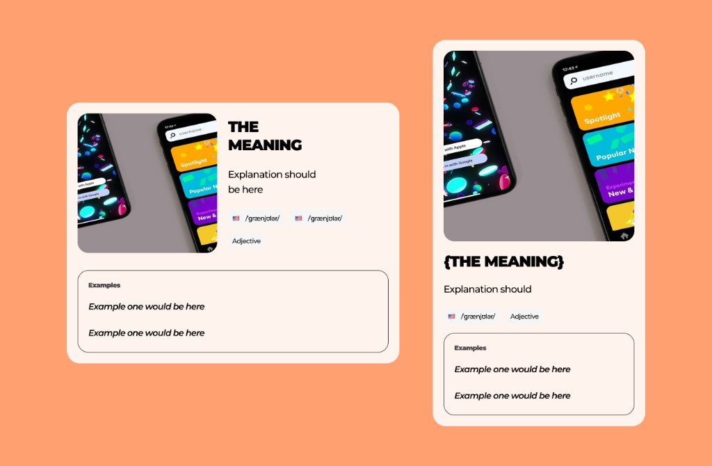  Components were designed and built responsive, because I was working in code rather than handing off mockups 